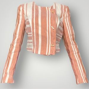 Giorgio Armani Silk Blend Cropped Blazer Jacket 🍑